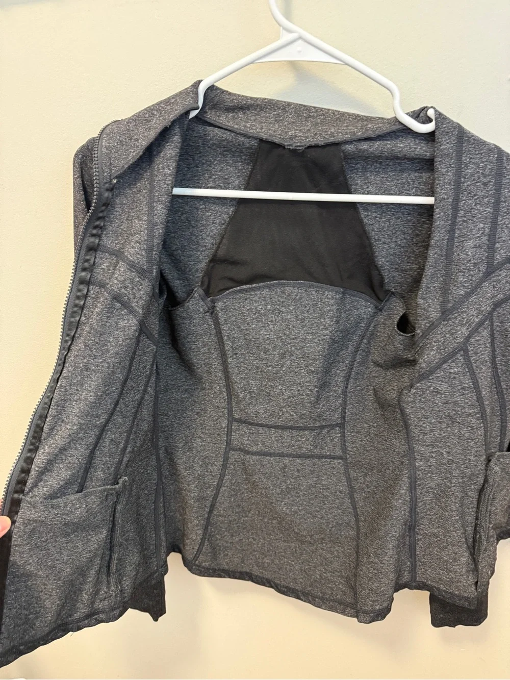 lululemon athletica Dark Gray Full-Zip Athletic Jacket